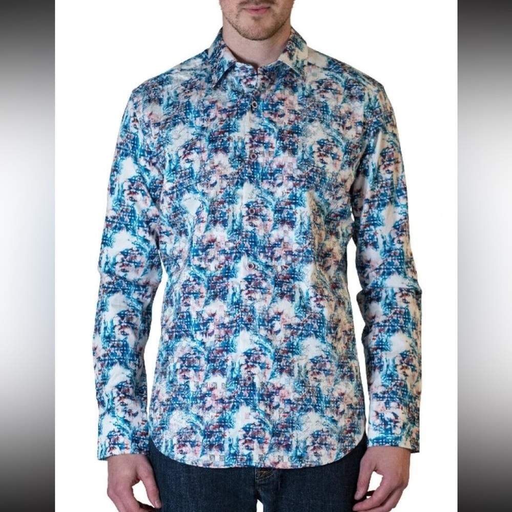 NWOT Robert Graham Men’s Deltona Multicolor Floral Button Down Sports Shirt